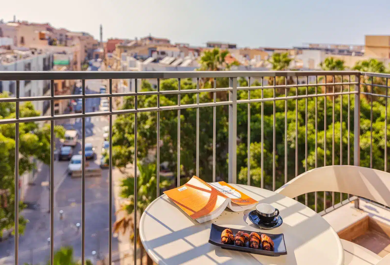 Israeli breakfast spread at Abba Hotel